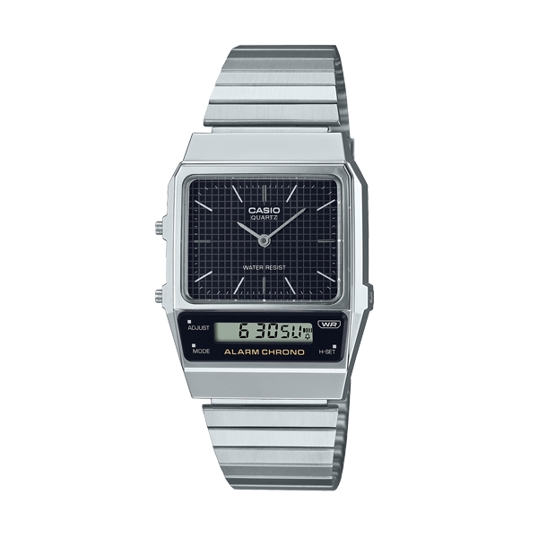CASIO VINTAGE Mod. EDGY COLLECTION  RETRO DIAL - BLACK